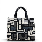 Πίσω όψη της τσάντας tote Rosa πολύχρωμο μπλε Hunter