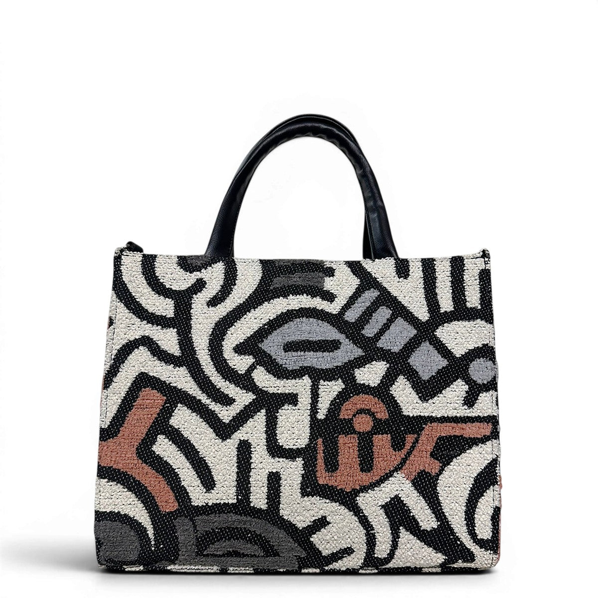 Πίσω όψη της τσάντας tote Rosa πολύχρωμο ταμπά Hunter