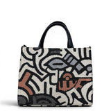 Πίσω όψη της τσάντας tote Rosa πολύχρωμο ταμπά Hunter
