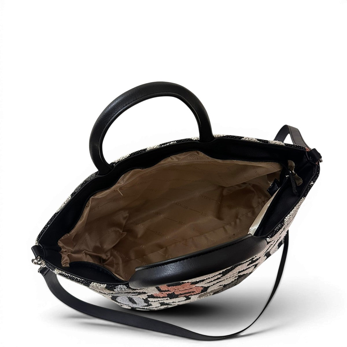 Εσωτερικό της τσάντας maxi tote Rosa πολύχρωμο ταμπά Hunter με τυπωμένη φόδρα