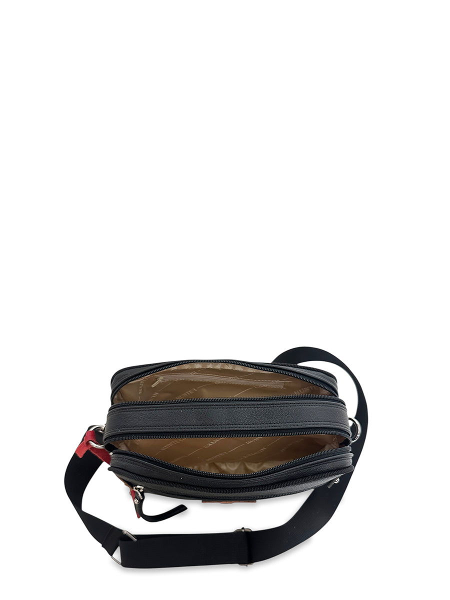 Γυναικεία τσάντα χιαστί boxy Safari Μαύρο