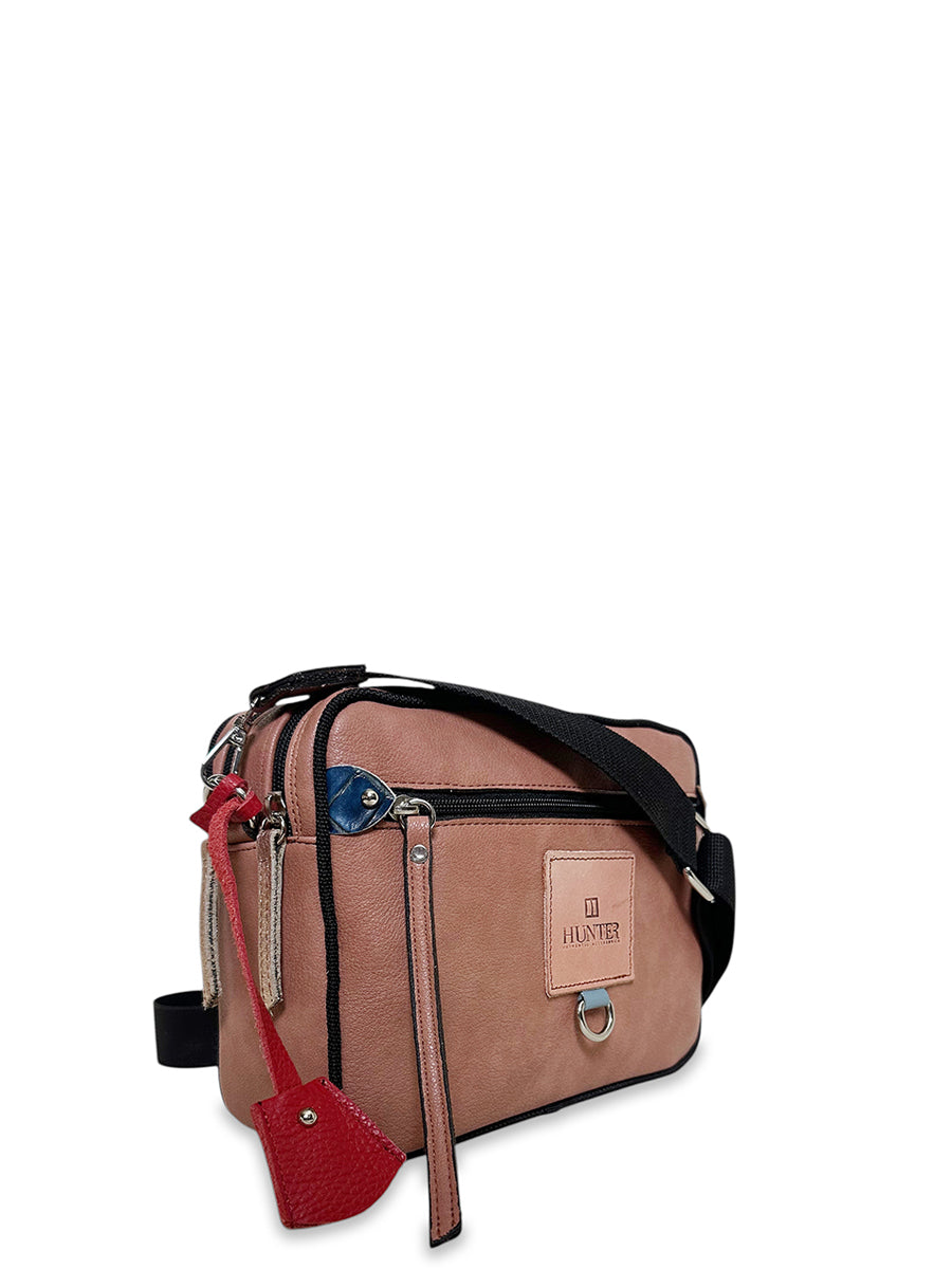 Γυναικεία τσάντα χιαστί boxy Safari Σομόν