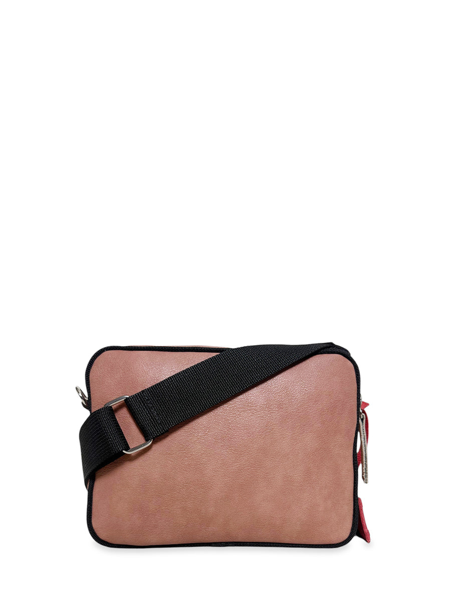 Γυναικεία τσάντα χιαστί boxy Safari Σομόν