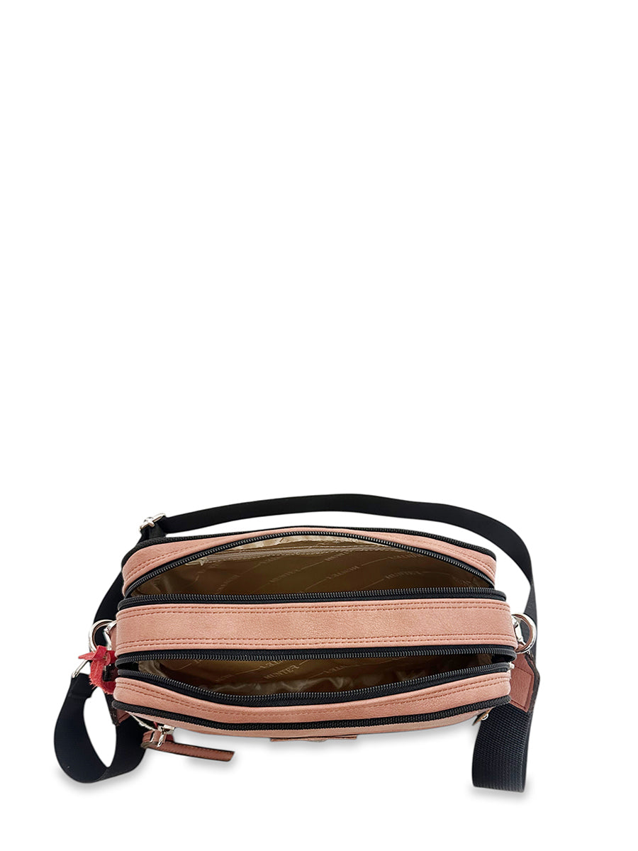 Γυναικεία τσάντα χιαστί boxy Safari Σομόν