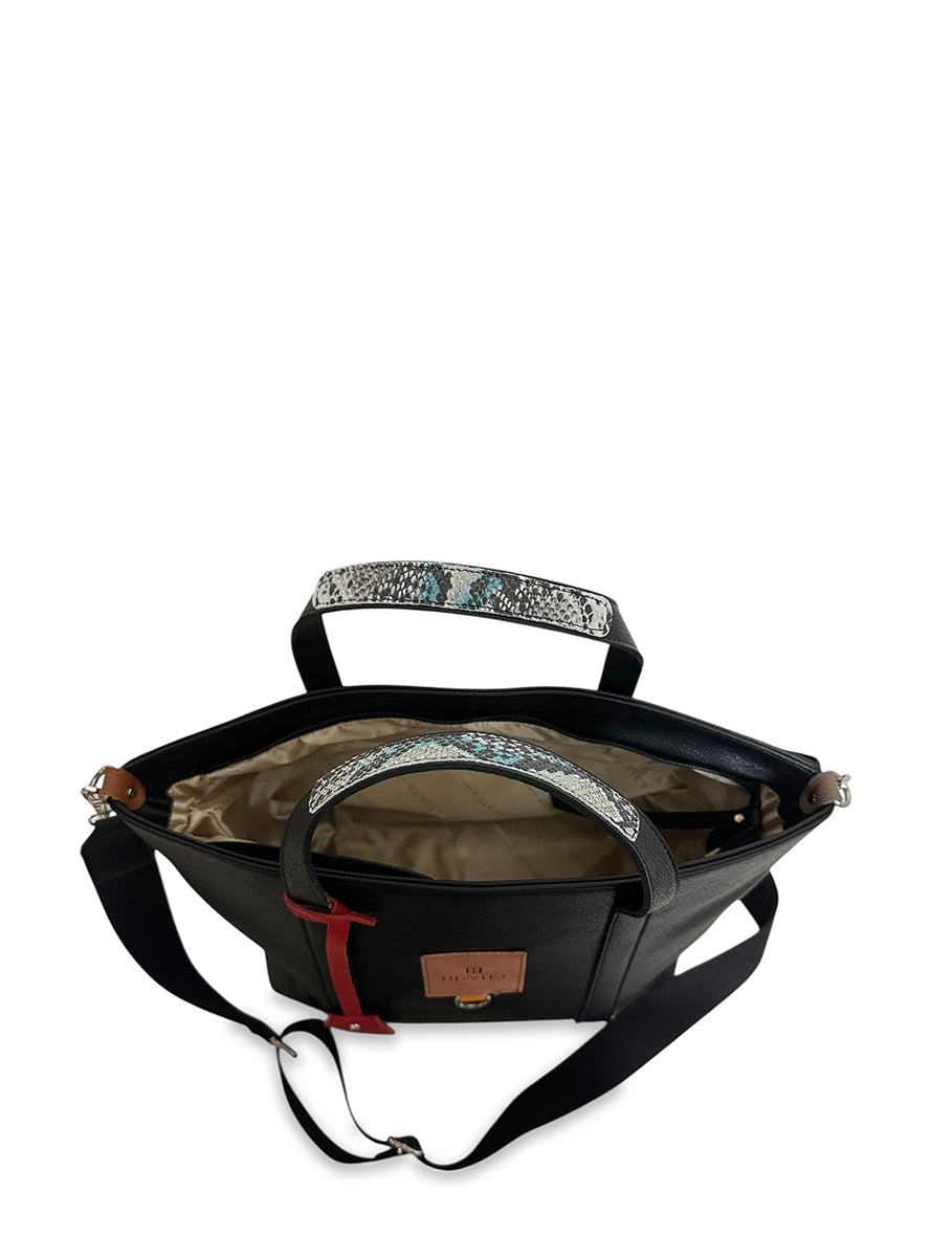 Γυναικεία τσάντα ώμου tote Safari Μαύρο