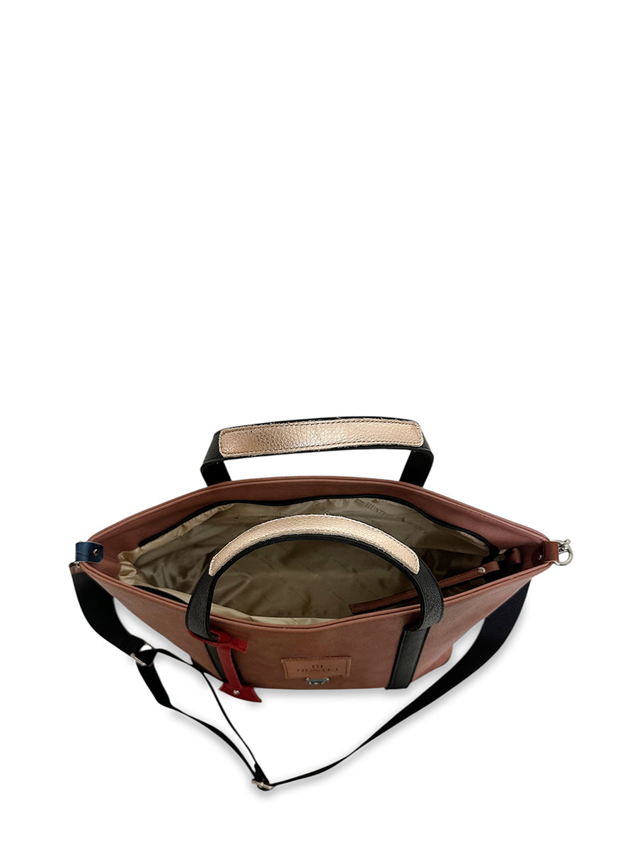 Γυναικεία τσάντα ώμου tote Safari Σομόν