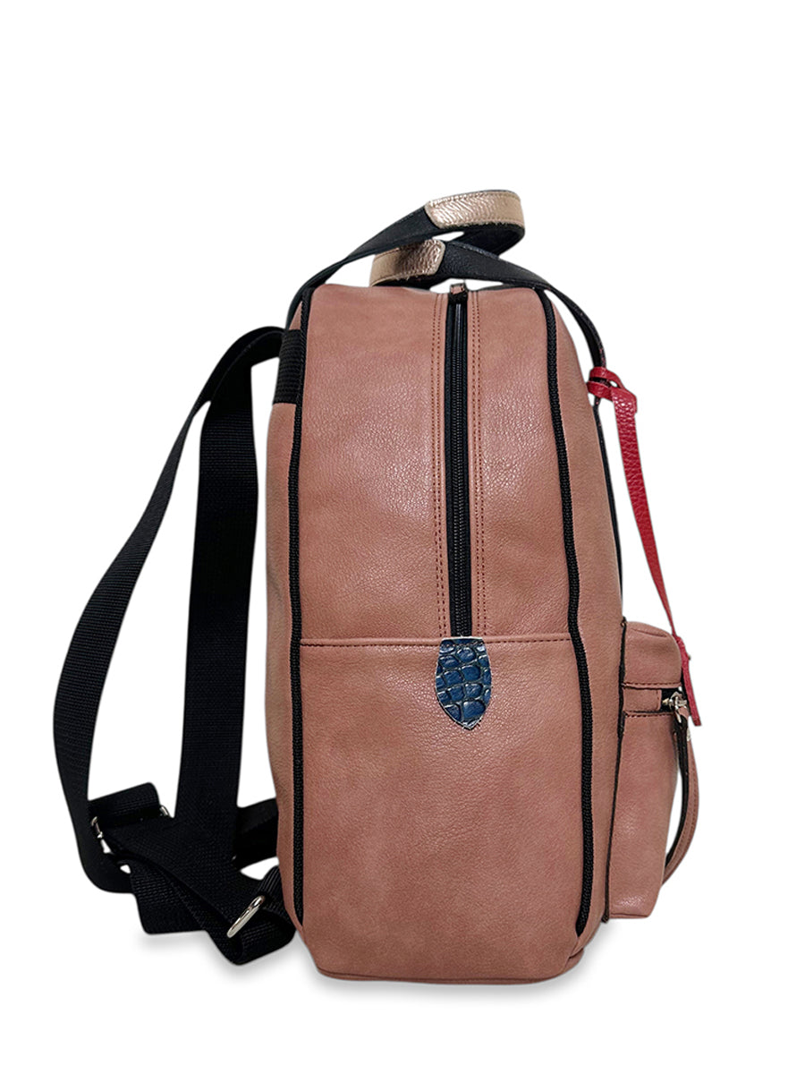 Γυναικεία τσάντα πλάτης Safari Σομόν