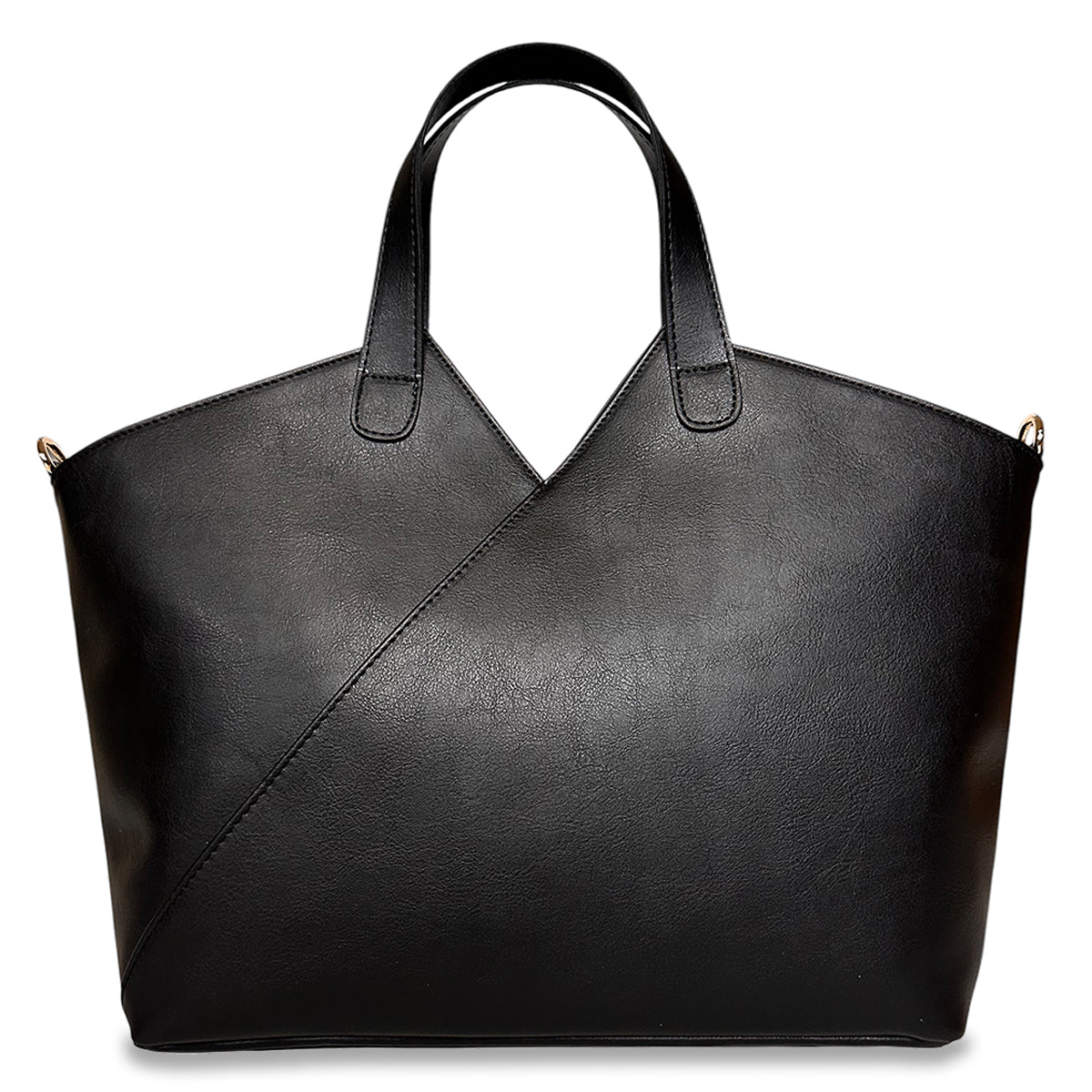 Γυναικεία τσάντα ώμου triangle Solea Μαύρο