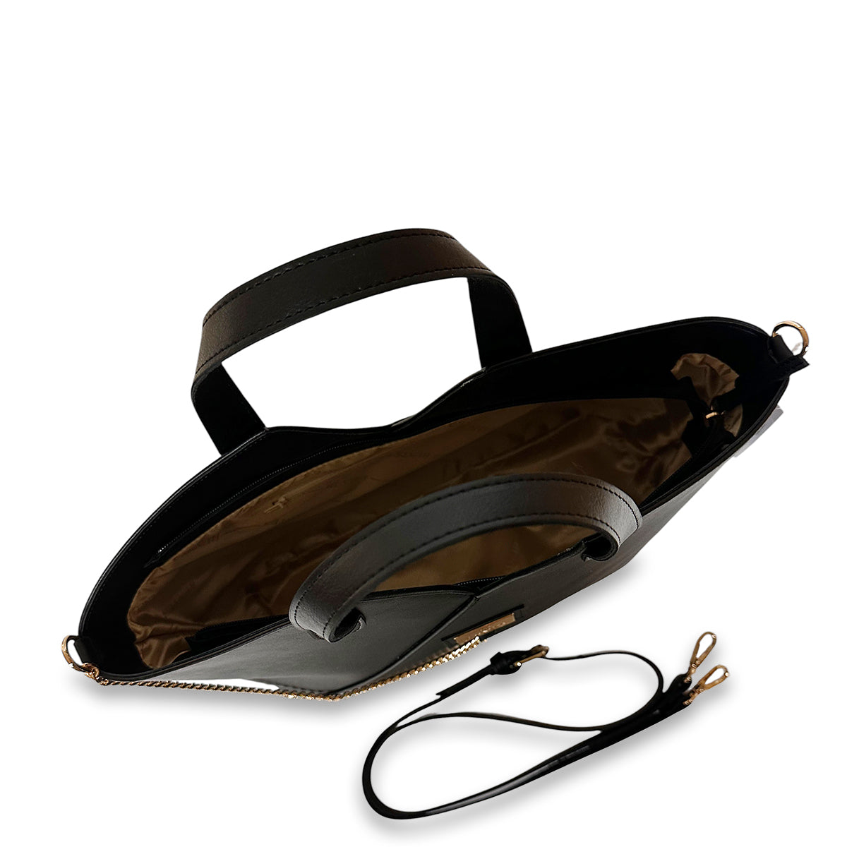 Γυναικεία τσάντα ώμου triangle Solea Μαύρο