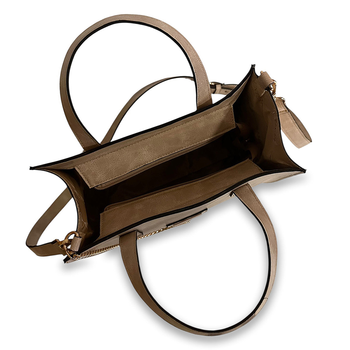 Γυναικεία τσάντα ώμου strict tote Solea Μπεζ