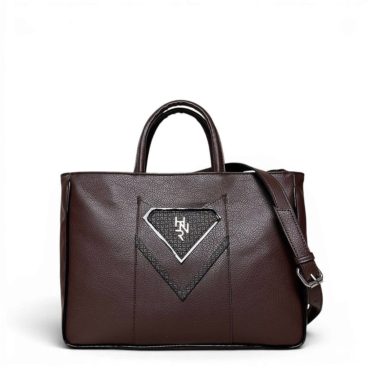 Γυναικεία Τσάντα Ώμου maxi tote Tie Καφέ Hunter