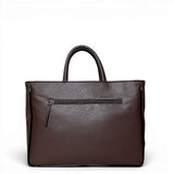 Τσάντα Ώμου maxi tote Tie καφέ Hunter, δύο κοντά σταθερά χεράκια