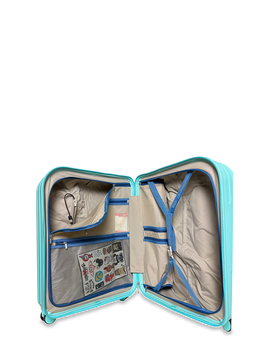 Βαλίτσα Μεσαία PC Tinos Τυρκουάζ