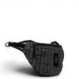 Τσάντα Μέσης crossbody Velvet μαύρο Hunter με βελούδινη υφή