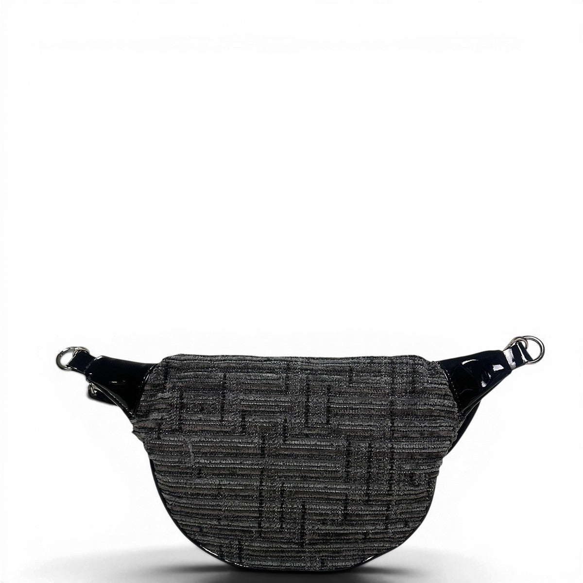 Τσάντα Μέσης crossbody Velvet μαύρο Hunter, ρυθμιζόμενος αποσπώμενος ιμάντας