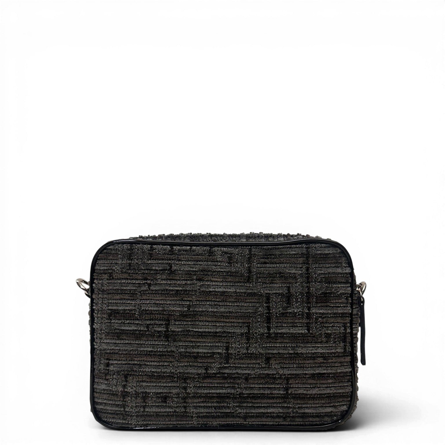 Τσάντα Χιαστί boxy Velvet μαύρο Hunter, ρυθμιζόμενος αποσπώμενος ιμάντας