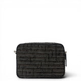 Τσάντα Χιαστί boxy Velvet μαύρο Hunter, ρυθμιζόμενος αποσπώμενος ιμάντας