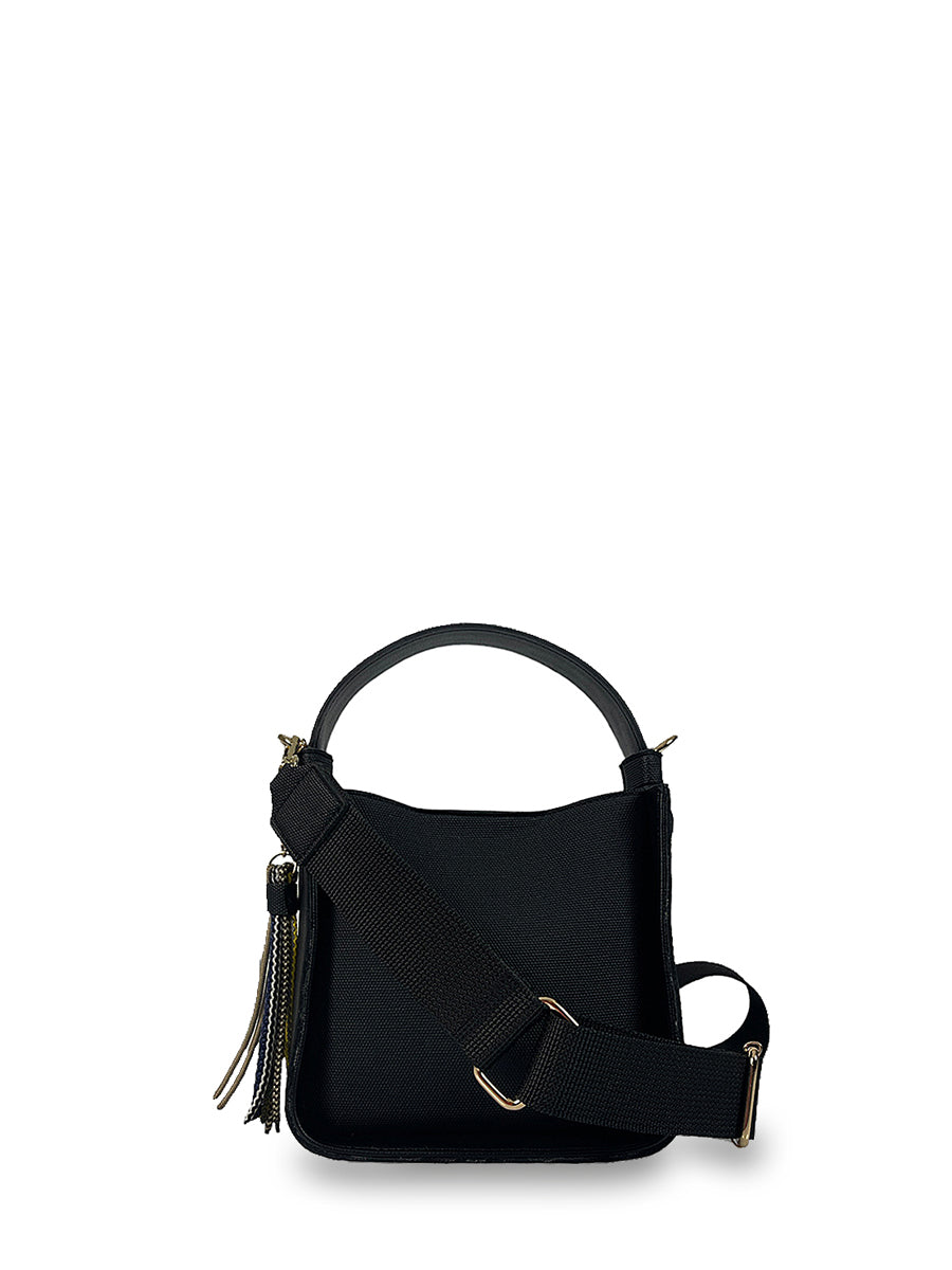 Γυναικεία τσάντα χιαστί mini boxy Venezia Μαύρο