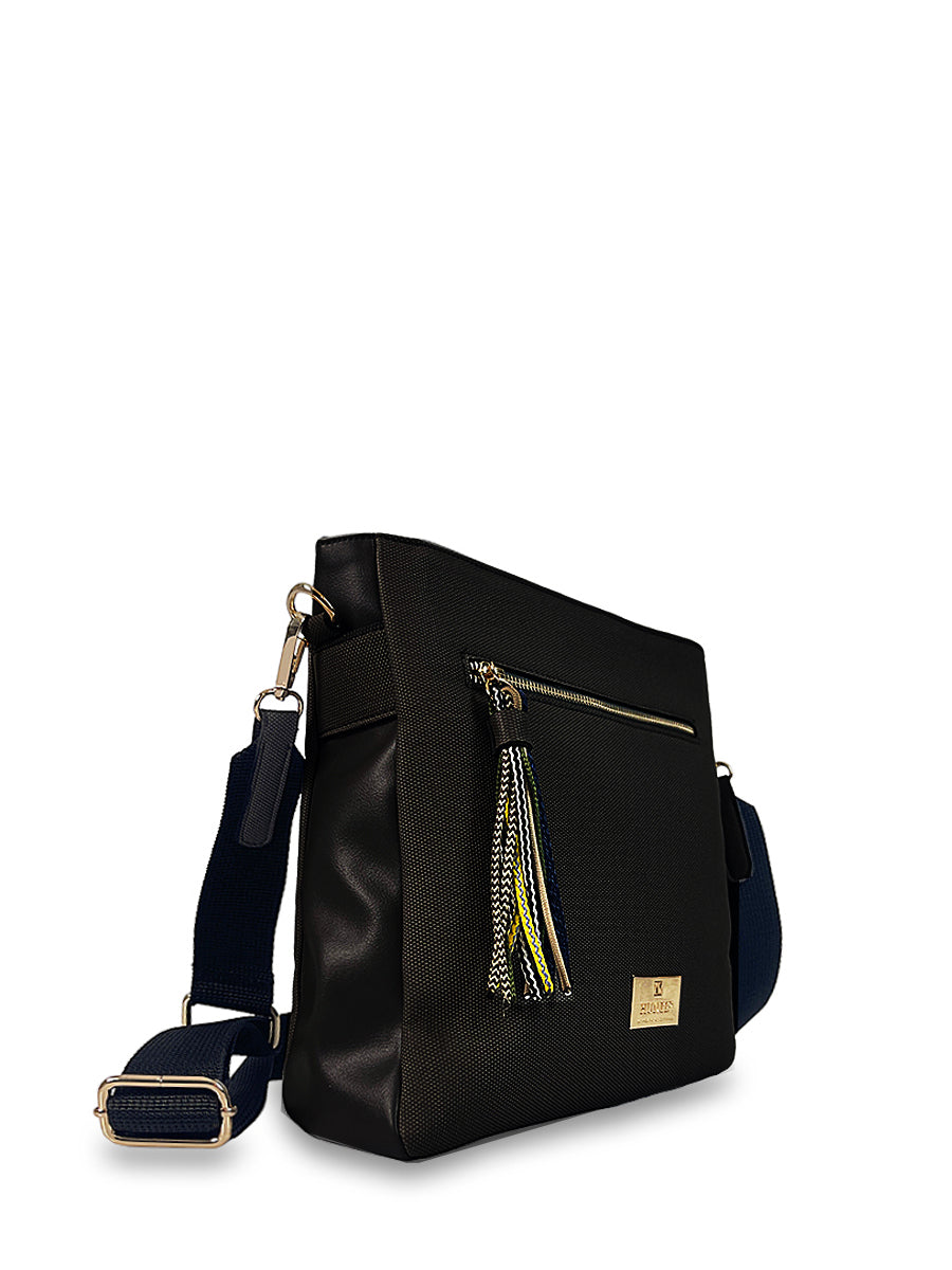 Γυναικεία τσάντα χιαστί Venezia Μαύρο