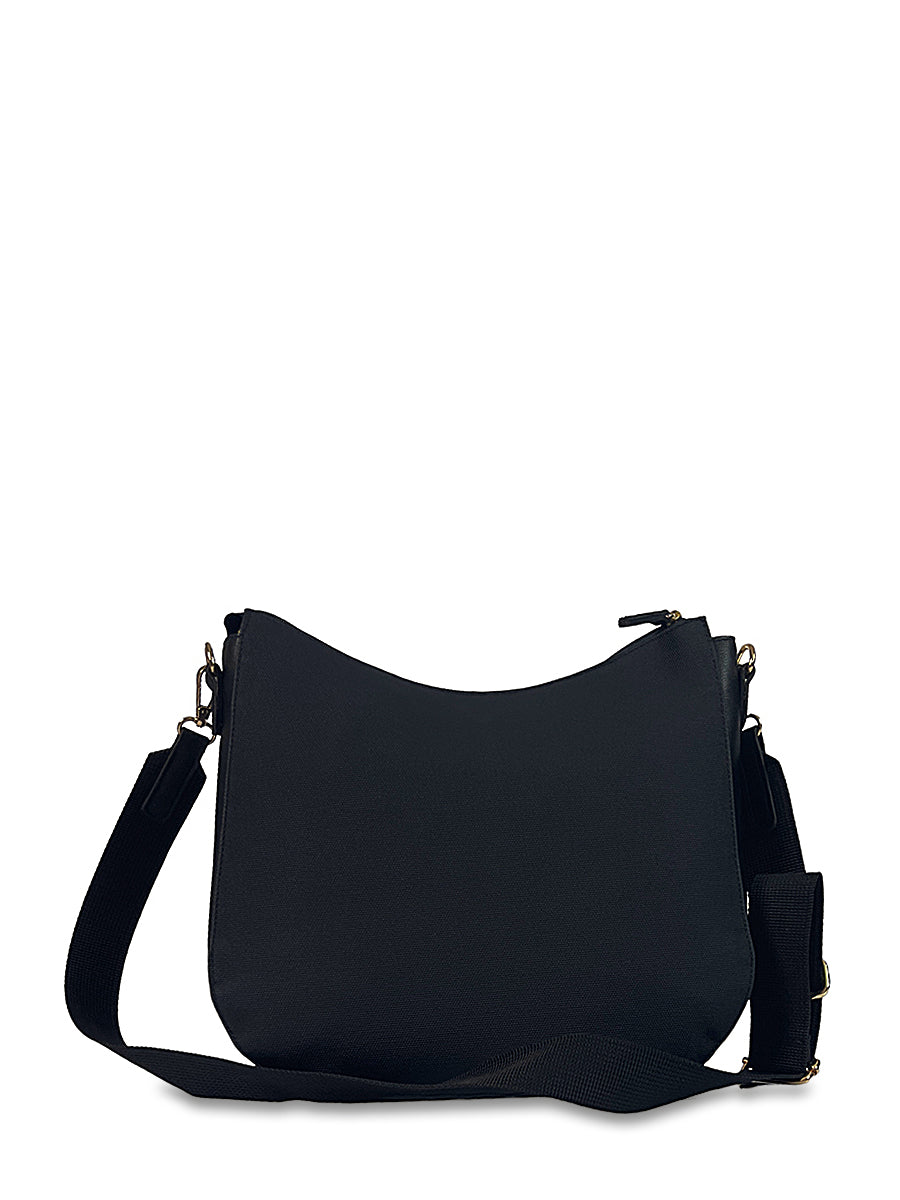 Γυναικεία τσάντα ώμου hobo Venezia Μαύρο