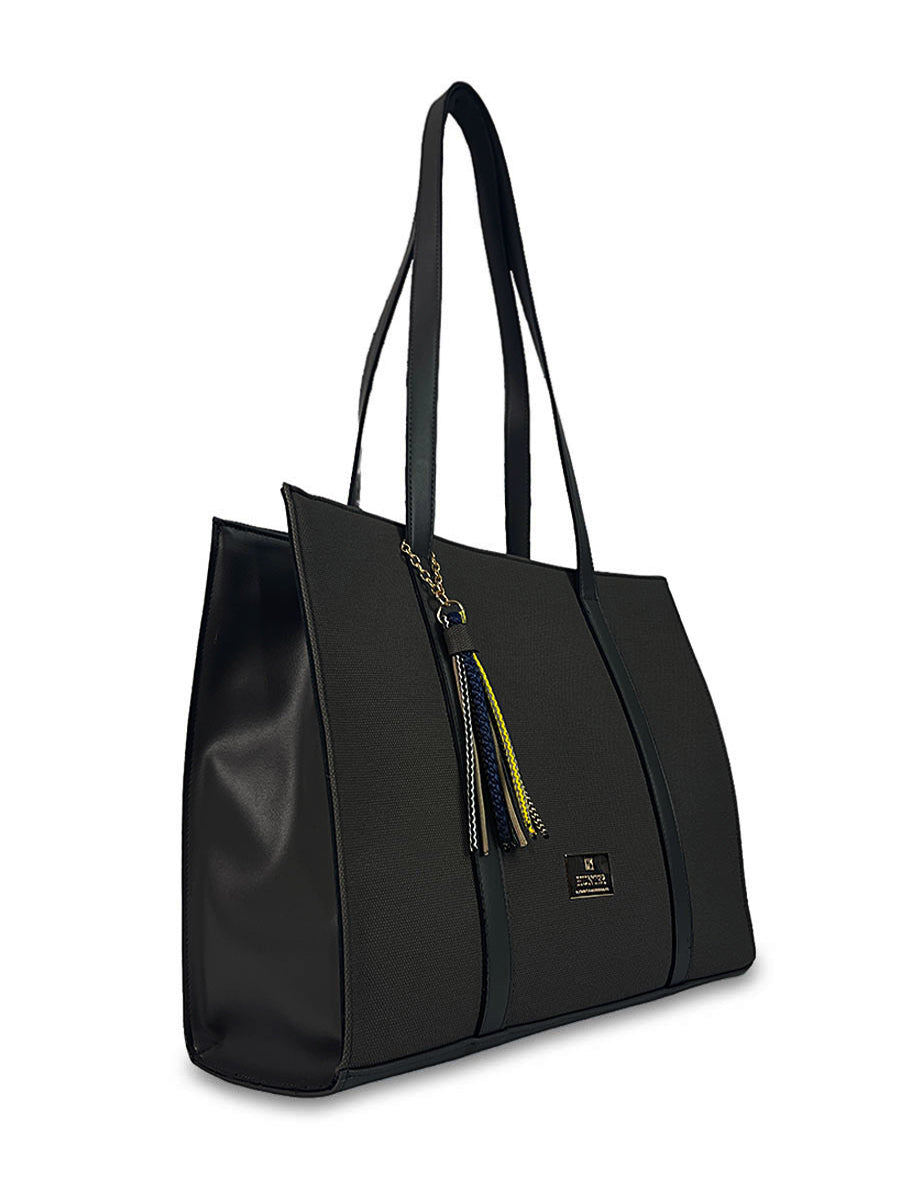 Γυναικεία τσάντα ώμου shopper Venezia Μαύρο