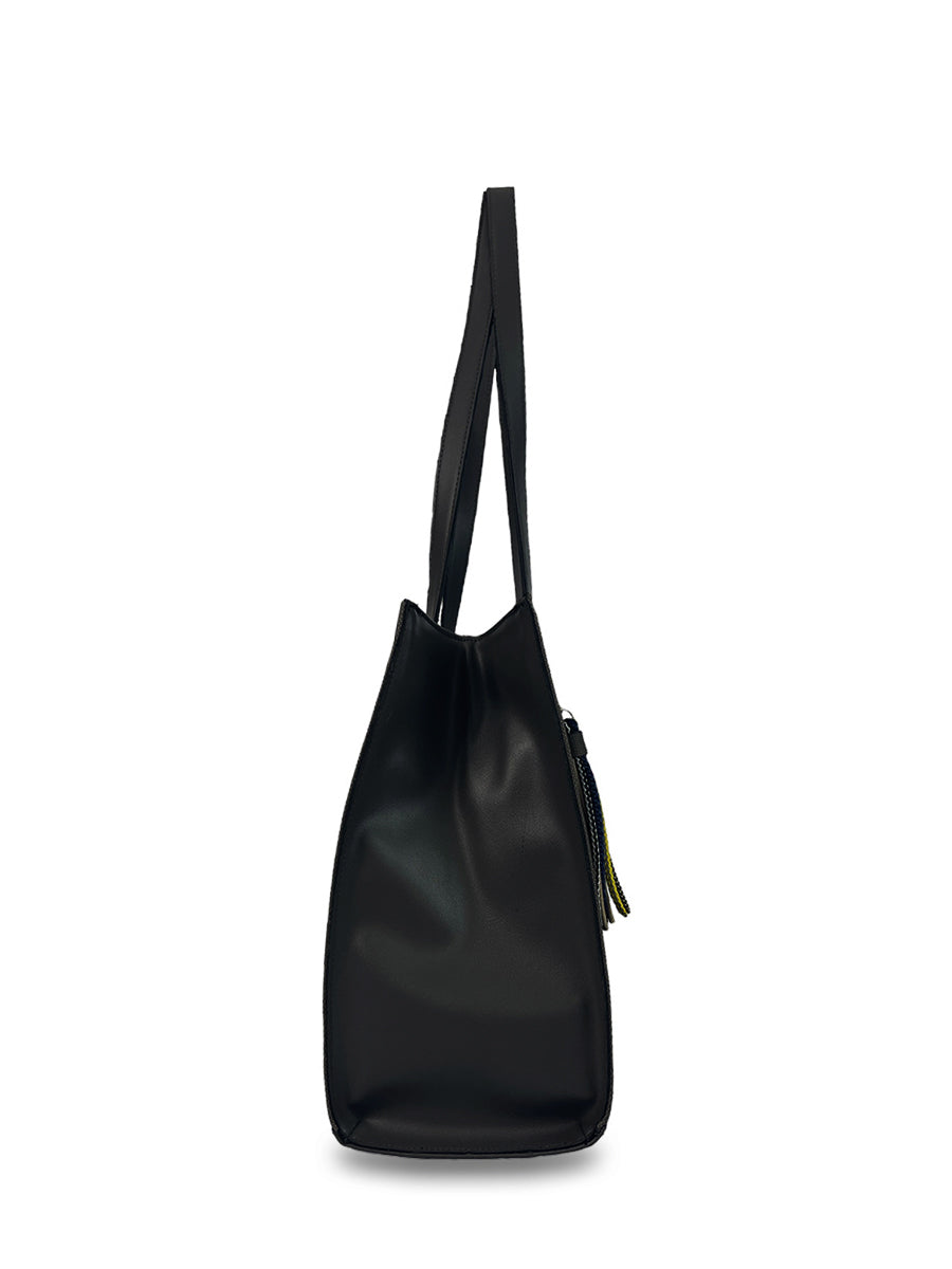 Γυναικεία τσάντα ώμου shopper Venezia Μαύρο