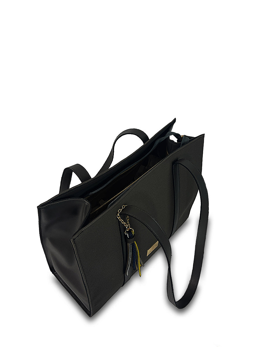 Γυναικεία τσάντα ώμου shopper Venezia Μαύρο