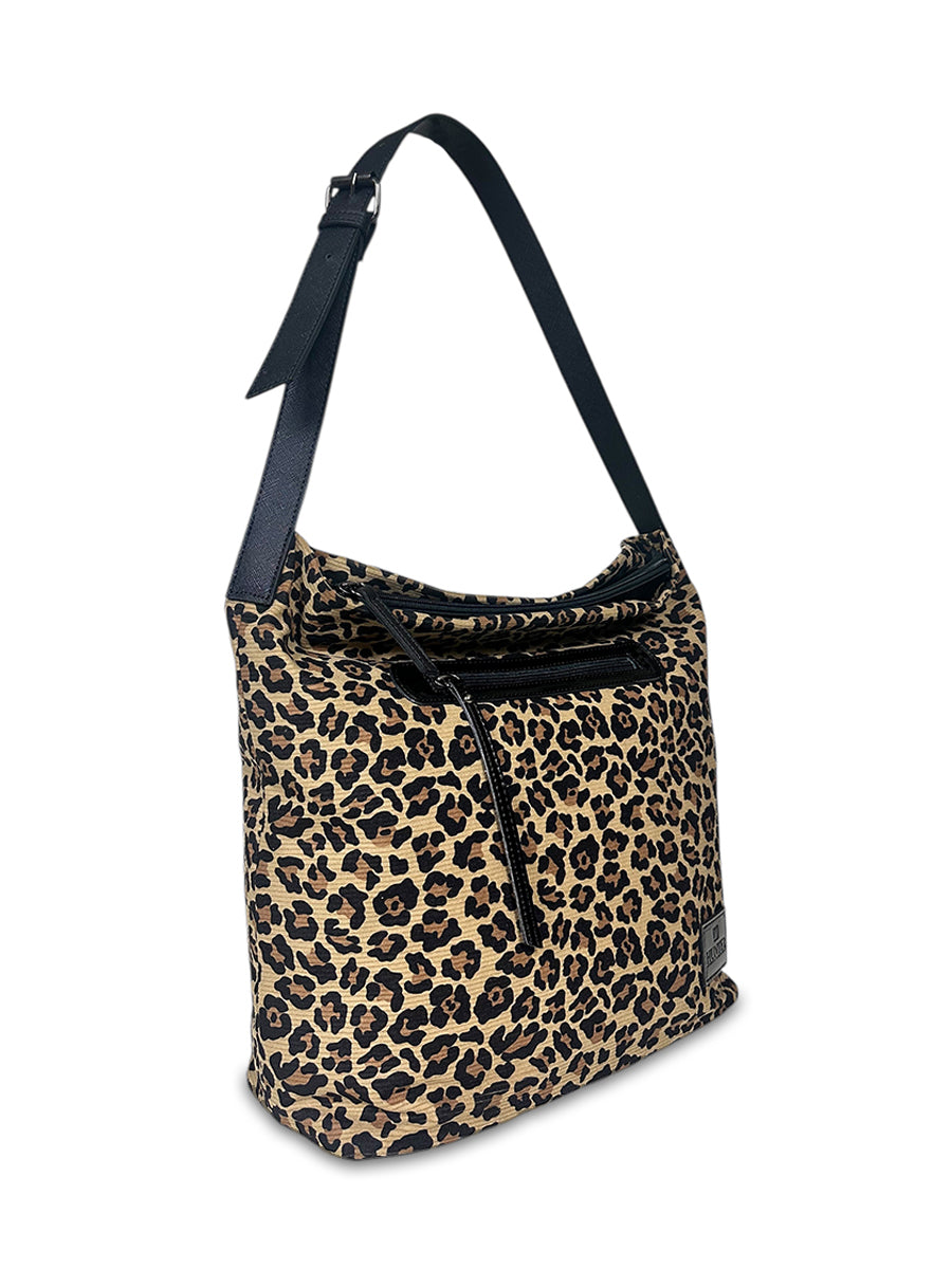 Γυναικεία τσάντα hobo Leopard