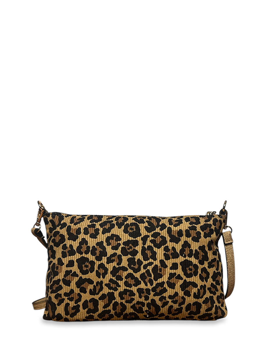 Γυναικεία τσάντα χειρός - χιαστί Panther Κάμελ