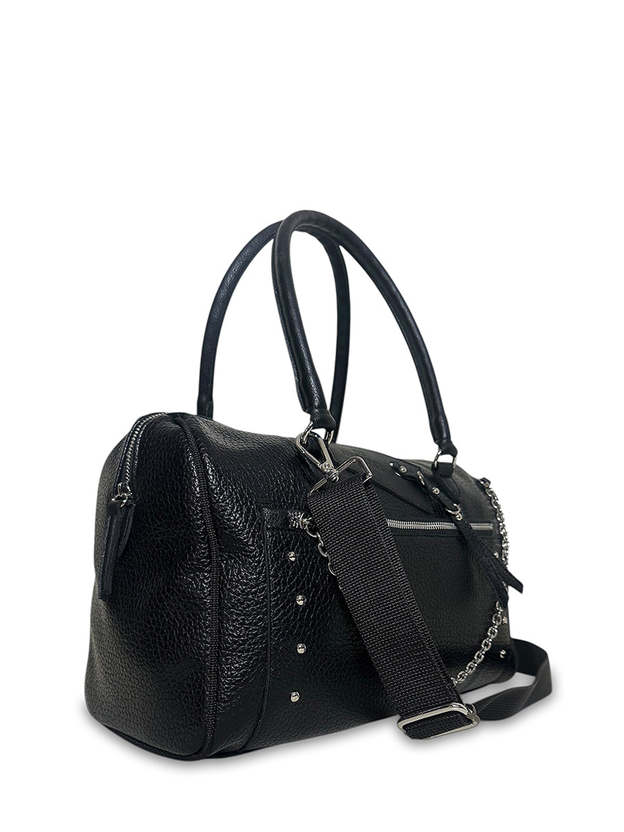 Γυναικεία τσάντα barrel Rock Μαύρο