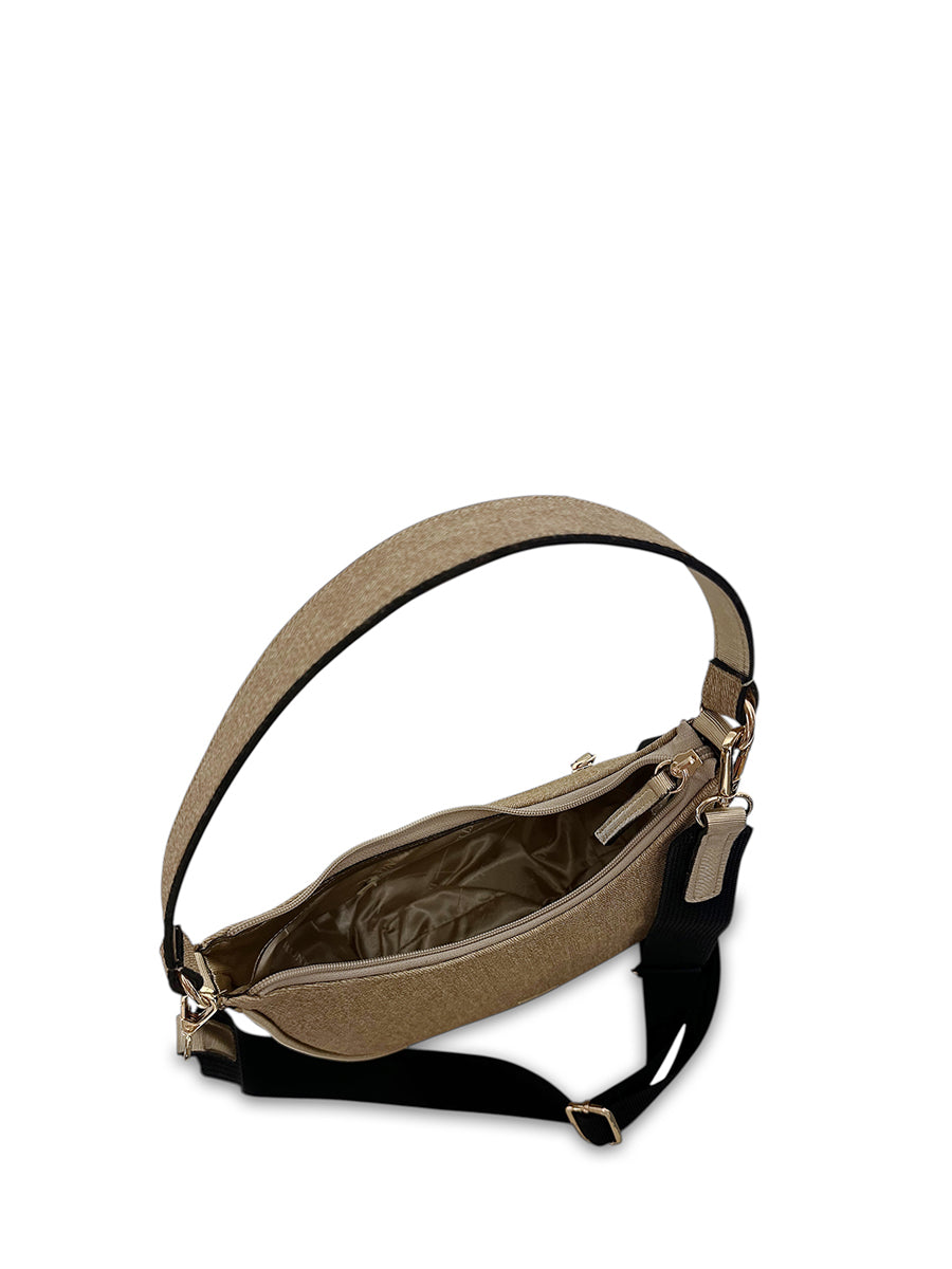 Γυναικεία τσάντα mini hobo Panther Κάμελ