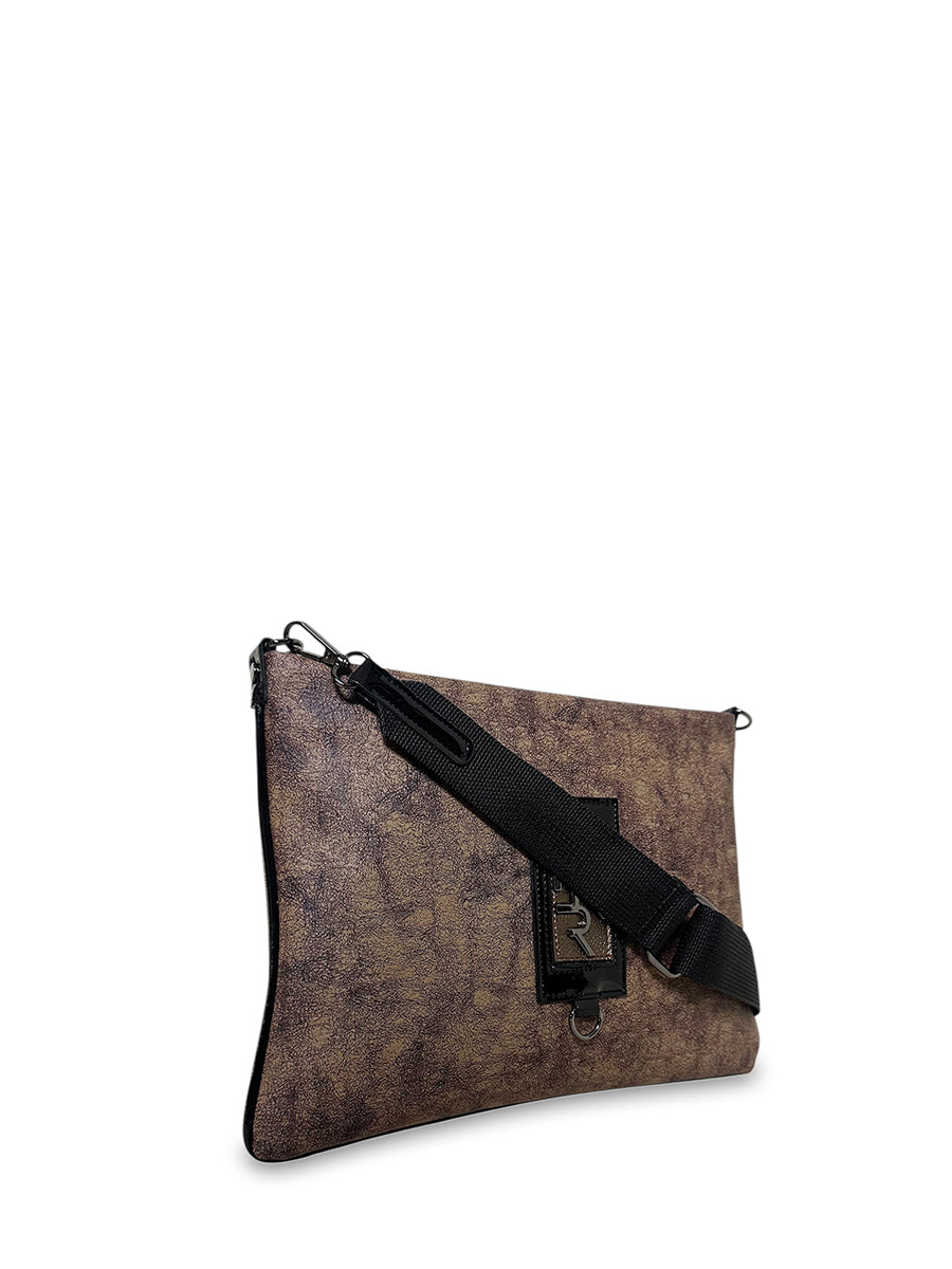 Γυναικεία τσάντα χειρός pouch Coffee Καφέ