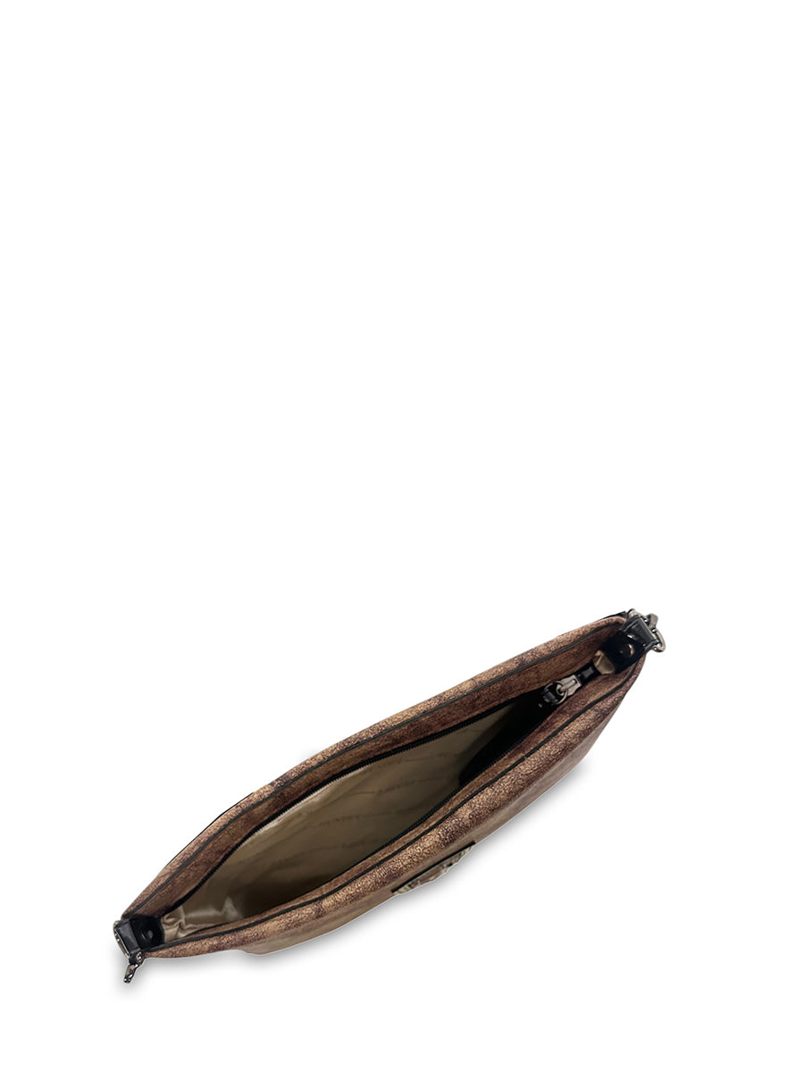 Γυναικεία τσάντα χειρός pouch Coffee Καφέ